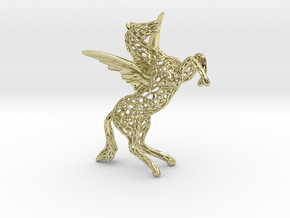 Pegasus Voronoi 80mm in 18k Gold Plated Brass