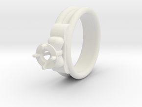 Ø17.50 Mm Diamond Ring Ø4.8 Mm Fit in White Natural Versatile Plastic