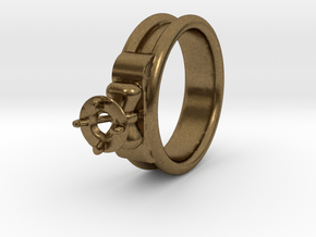 Ø17.50 Mm Diamond Ring Ø4.8 Mm Fit in Natural Bronze