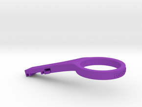 Di2 Junction 'A' Clip / 5 mm Headset Spacer 17° in Purple Processed Versatile Plastic