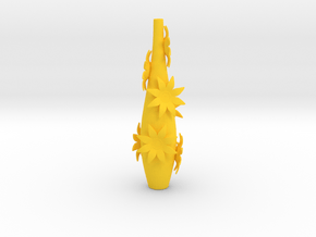 Flower Vase in Yellow Processed Versatile Plastic