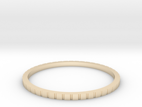 Lined Ring 16.7mm in 14K Yellow Gold