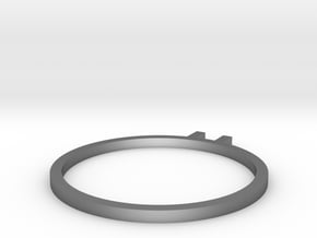 Ö ring 16.7mm in Fine Detail Polished Silver