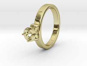 Ø20.4 Mm Bow Diamond Ring Ø4.8 Mm Fit in 18k Gold