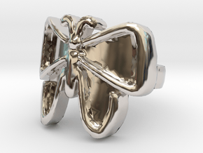 The Unfolding Butterfly Ring Size (US Size 6) in Platinum