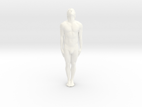 Male Dancer 007 scale 1/18 in White Processed Versatile Plastic