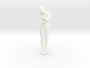 Female Dancer 002 scale in 1/18 in White Processed Versatile Plastic