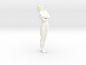 Female Dancer 008 scale in 1/18 in White Processed Versatile Plastic