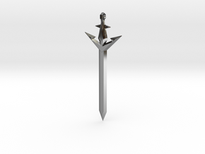 ANCHOR Sword in Fine Detail Polished Silver