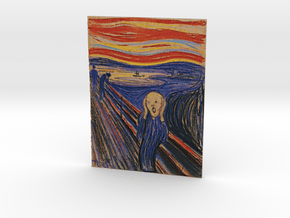 The Scream (Edward Munch) V 2.0 in Full Color Sandstone