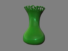 Liquid vase in White Natural Versatile Plastic