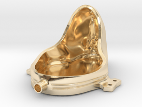 Urinal in 14k Gold Plated Brass