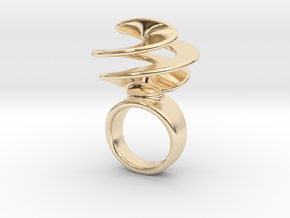 Twisted Ring 14 - Italian Size 14 in 14K Yellow Gold