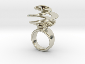 Twisted Ring 17 - Italian Size 17 in 14k White Gold