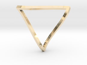 Penrose Triangle - thin in 14K Yellow Gold