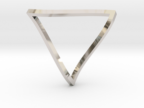 Penrose Triangle - thin in Platinum