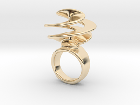 Twisted Ring 21 - Italian Size 21 in 14K Yellow Gold