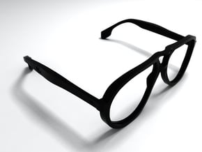 aviator styled glasses - basic edition in Black Natural Versatile Plastic
