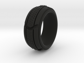 Segment Ring 2 SIZE 10 in Black Natural Versatile Plastic