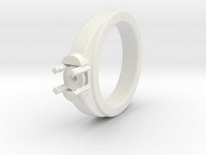 Ø16.20 Mm Diamond Ring Ø7 Mm Fit in White Natural Versatile Plastic