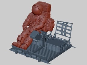  Apollo Astronaut a7lb Type / LGV right 1:24 /1:20 in White Natural Versatile Plastic: 1:24