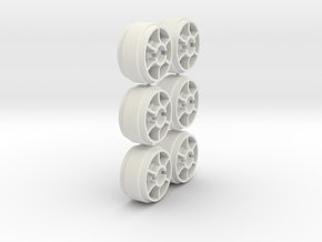  Mini-Z Wheels Ultralight for  Slot-it pt29 in White Natural Versatile Plastic