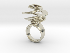 Twisted Ring 30 - Italian Size 30 in 14k White Gold