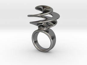 Twisted Ring 31 - Italian Size 31 in Fine Detail Polished Silver