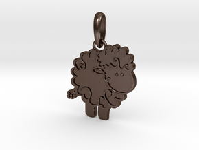 Little Lamb pendant in Polished Bronze Steel