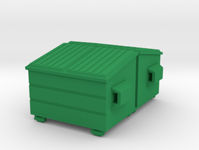 Dumpster 'O' 48:1 Scale (2) in Green Processed Versatile Plastic