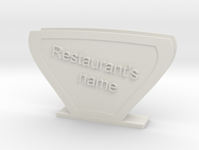 Carry Handkerchiefs with name of Restaurant  in White Natural Versatile Plastic