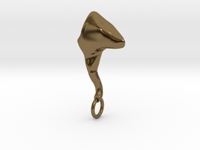 Ossicle Pendant - Malleus (right sided) in Polished Bronze