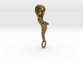 Ossicle Pendant - Incus (right sided) in Polished Bronze