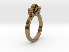 Canadian Squirrel Ring Ø16.60 Mm in Natural Brass
