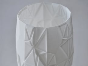 Origami Vase in White Natural Versatile Plastic