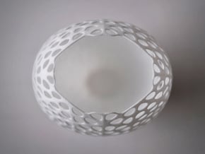Lace Vase in White Natural Versatile Plastic