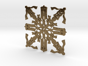 Doctor Who: Fourth Doctor Snowflake in Polished Bronze