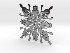 Doctor Who: Eleventh Doctor Snowflake in Fine Detail Polished Silver
