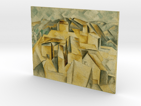 Houses on the hill (Picasso) in Full Color Sandstone