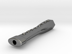 Mouthpiece (Used with Pre-Rolled & Personalized) in Fine Detail Polished Silver
