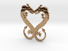 Dragonheart Pendant in Polished Brass