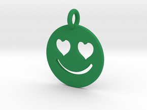 Smilie Love in Green Processed Versatile Plastic