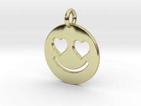 Smilie Love in 18k Gold Plated Brass