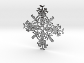 Hawaii Snowflake in Fine Detail Polished Silver