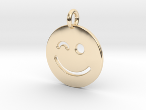 Smilie ( ) in 14K Yellow Gold