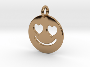 Smilie Love in Polished Brass