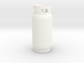 Propane Tank 40lbs 1/10 scale in White Processed Versatile Plastic