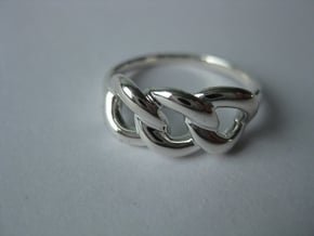 Ring of Beauty in Fine Detail Polished Silver