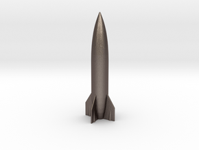 rocket in Polished Bronzed Silver Steel