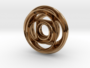 Wheel Pendant in Polished Brass